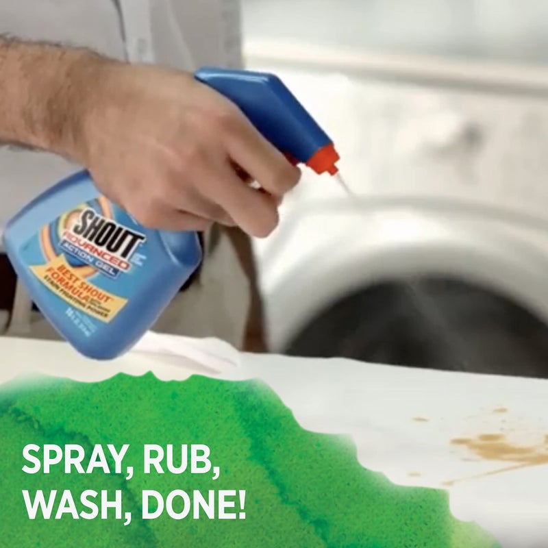 Shout Advanced Laundry Stain Remover Gel for Clothes Laundry, Breaks down stubborn, dried-in, and tough stains - 22oz Spray (Pack of 3), Packaging May Vary - Image 5